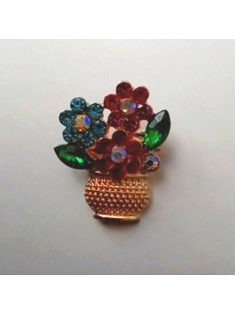 Flower BOUQUET Vase Brooch petite